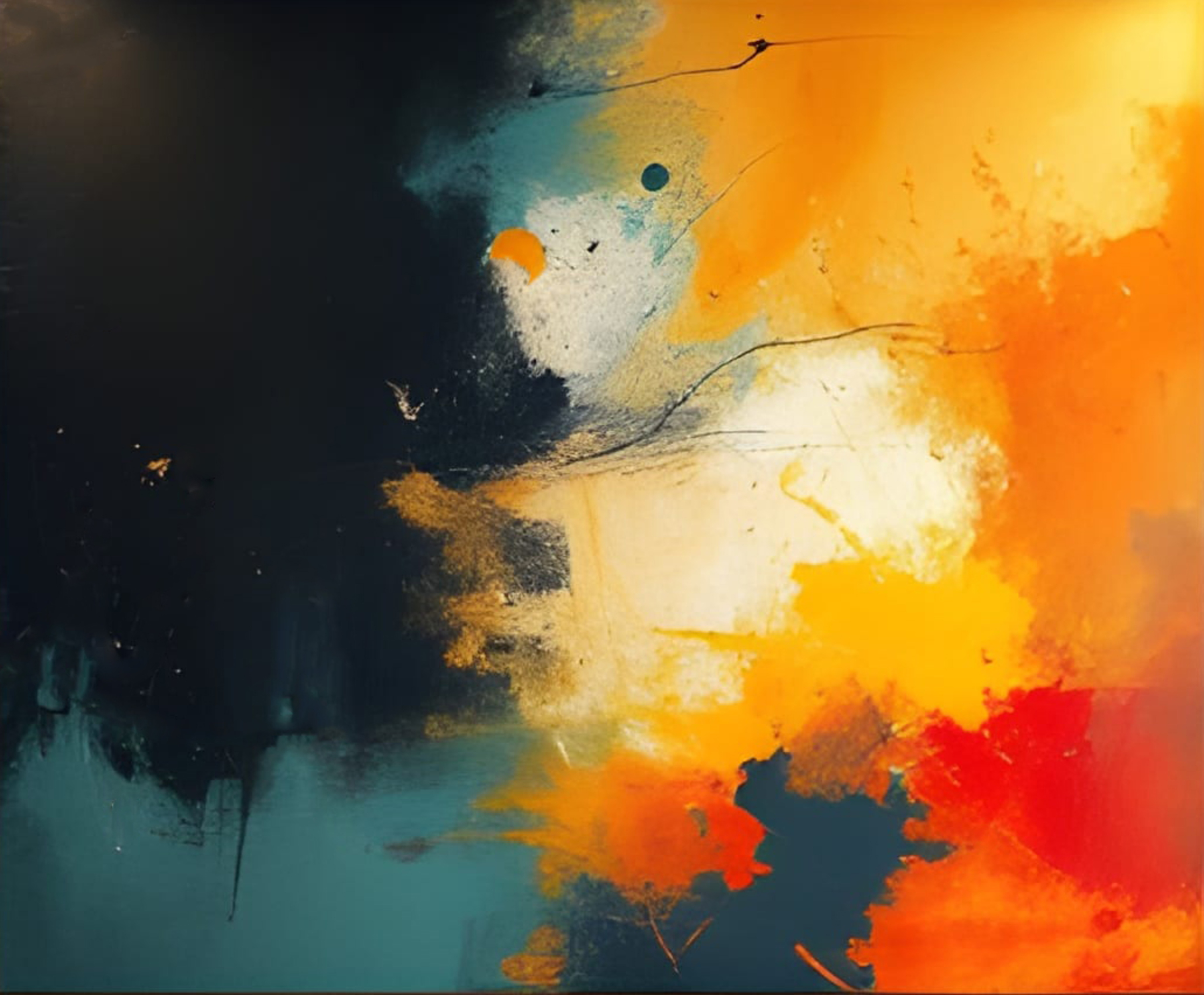 buy large abstract painting modern colors